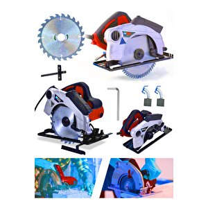Profesional Elektrikli Sunta Kesme Makinası Daire Testere Lazerli-kırmızı