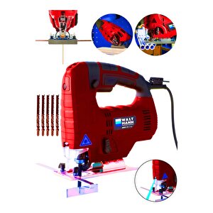 Professional Devir Ayarlı Dekupaj Bıçkı Testere Makinası Bakır Sargılı Lazerli-kırmızı