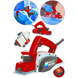 Germany Thecnology 3000 Watt Çift Bıçaklı Planya Makinası 16000 Rpm Kirmizi