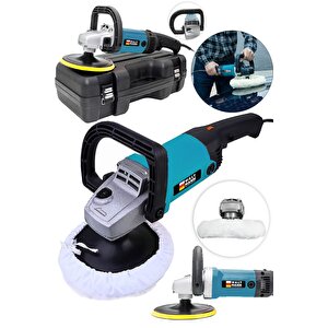 Devir Ayarlı Polisaj Makinesi 1800 Watt 180mm 6 Kademeli Pasta Cila Kiti Hediye