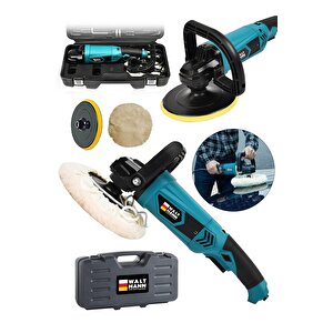 Devir Ayarlı Polisaj Makinesi 1300 Watt 180mm 6 Kademeli Pasta Cila Kiti Hediye
