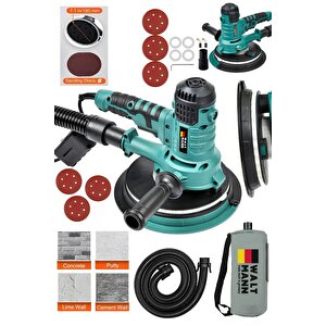 360'ledli 850w Pro Alçıpan Zımpara Makinası Toz Emmeli Mavi