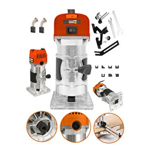 Germany 1200 Walt Freze Formika Traşlama Makinesi 6mm - Kırmızı