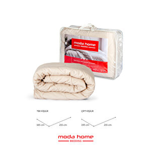 Moda Home Bedding Welsoft Kapuçino Yorgan Seti Çift Kişilik (2adet Silikon Yastık Ve Kılıfları Hediye)