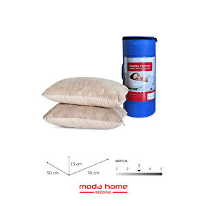 Moda Home Bedding Welsoft Kapuçino Yorgan Seti Çift Kişilik (2adet Silikon Yastık Ve Kılıfları Hediye)