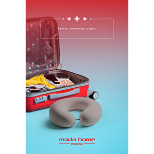 Moda Home Bedding 2li Seyahat Yastığı Gri