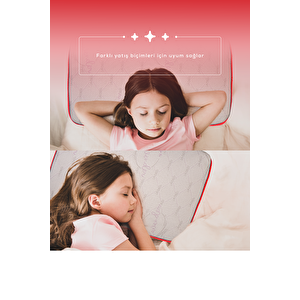 Moda Home Bedding Visco Comfy Çocuk Yastığı Pembe, Visco Yastık, Ortopedik Yastık