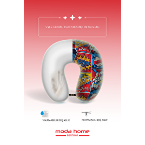 Moda Home Bedding 2li Seyahat Yastığı Pop Art