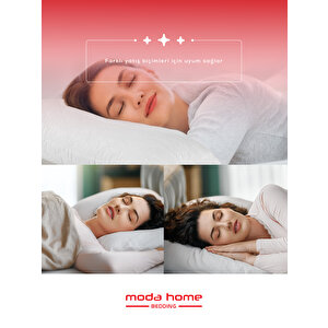 Moda Home Bedding Snow Kapitoneli Microfiber Antialerjik Yastık 1100 Gr