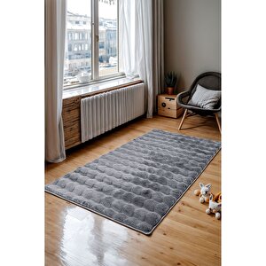 Tavşan Tüyü Post Peluş Ultra Yumuşak Makinede Yıkanabilir 80x150 Cm Halı
