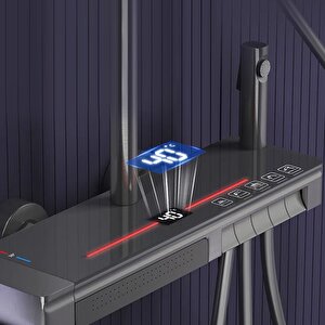 Piano Active Antrasit Duş Seti