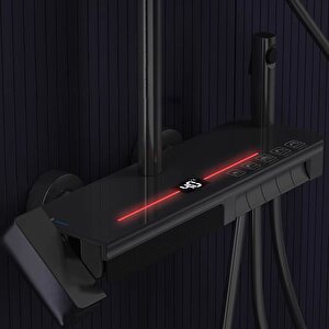 Fleko Piano Active Antrasit Duş Seti