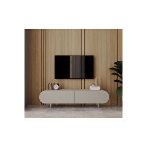 Regulus Mdf 2 Kapakli Ahşap Ayakli 140 Cm Country Tv Üni̇tesi̇ Kumtaşı