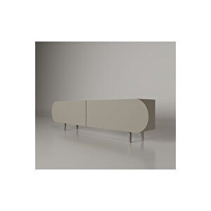 Regulus Mdf 2 Kapakli Ahşap Ayakli 140 Cm Country Tv Üni̇tesi̇ Kumtaşı