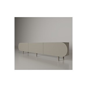 Regulus Mdf 3 Kapakli Ahşap Ayakli 180 Cm Country Tv Üni̇tesi̇ Kumtaşı