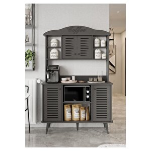 Avior Kahve Köşesi Mdf 185 X 120 X 40 Cm Gri