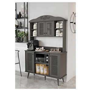 Avior Kahve Köşesi Mdf 185 X 120 X 40 Cm Gri