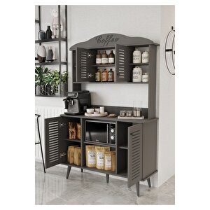 Avior Kahve Köşesi Mdf 185 X 120 X 40 Cm Gri