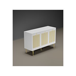 Andromeda Gold Seri̇si̇ 120 Cm 3kapaklı Mdf Konsol 120 X 80 X 40 Cm