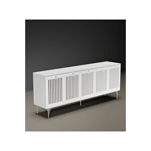 Andromeda Si̇lver Seri̇si̇ 180 Cm 5 Kapaklı Mdf Konsol 180 X 80 X 40 Cm