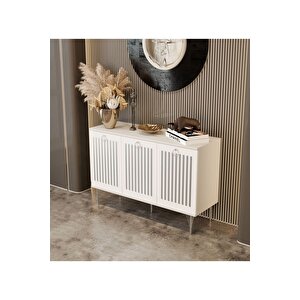 Andromeda Si̇lver Seri̇si̇ 120 Cm 3 Kapaklı Mdf Konsol 120 X 80 X 40 Cm