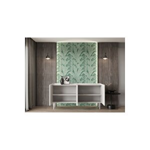 Capella Beyaz Mdf 4 Kapaklı Raflı 140 Lık Konsol