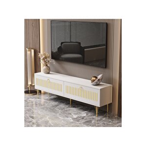 Andromeda Gold Seri̇si̇ 160 Cm 2 Kapaklı Mdf Tv Üni̇tesi̇ 160 X 50 X 32 Cm