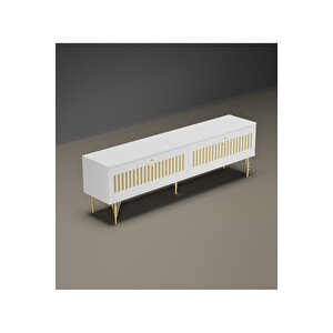 Andromeda Gold Seri̇si̇ 160 Cm 2 Kapaklı Mdf Tv Üni̇tesi̇ 160 X 50 X 32 Cm