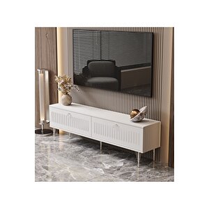 Andromeda Si̇lver Seri̇si̇ 160 Cm 2 Kapaklı Mdf Tv Üni̇tesi̇ 160 X 50 X 32 Cm