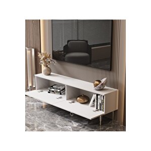 Andromeda Si̇lver Seri̇si̇ 160 Cm 2 Kapaklı Mdf Tv Üni̇tesi̇ 160 X 50 X 32 Cm