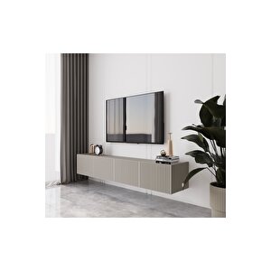 Capella Kumtaşı Rengi Mdf 4 Kapaklı Duvara Monte 180 Cm Tv Ünitesi