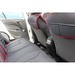 Fiat Palio Hatchback Oto Koltuk Minderi Ön Arka Set Siyah Kırmızı Fivestar Scr