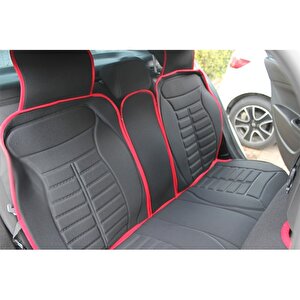 Ford Focus Style Plus Oto Koltuk Minderi Ön Arka Set Siyah Kırmızı Fivestar Scr