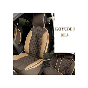 Chevrolet Aveo Hatchback Oto Koltuk Minderi Ön Arka Takım Koyu Beje Bej Elegance Sc