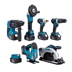 Yedi̇li̇ Set Mk350 (powerbank&led+ Ş.hilti+ş.spiral+s.sıkma+13mm Ç.mandren+ş.dekupaj+sunta Kesme)