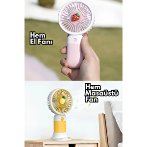 Fan Soğutucu Mini Vantilatör Klima Güçlü Serinletici Taşınabilir Şarjlı Masa Üstü Sessiz Standlı