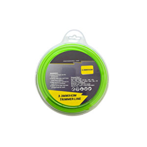 Pro Tırpan Misinası Motorlu Tırpan Yuvarlak Misina 3.3 Mm 43 Metre Çim Ot Biçme Teli