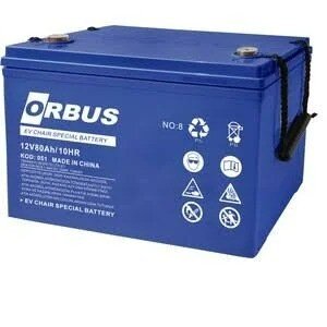 12v 80ah Engelli̇ Araci İçi̇n Jel Aküsü Ebatlar260x168x215mm: