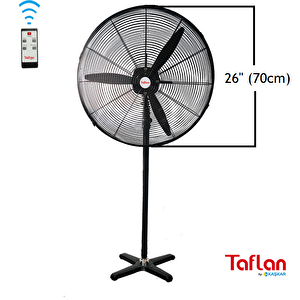 Fl-650-hr Sanayi Tipi 180w Uzaktan Kumandalı Ayaklı Vantilatör 66 Cm