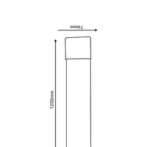 Hl-4204 10 Adet 54 Watt 120 Cm Yatay Bant Armatürü Beyaz