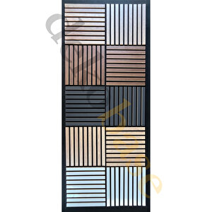 Açık Gri 40x40 Cm Yeni Nesil Akustik Ahşap Duvar Paneli