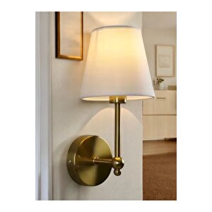 Modern Duvar Aplik Lampedusa Aplik Eskitme Gold Sarı E-27 Duy Elektrik İle Çalışır