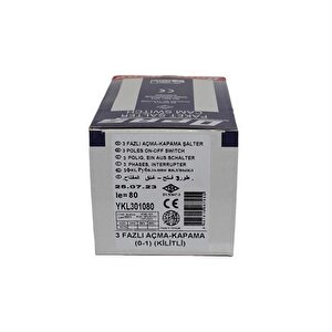 3x80a 0-1 Aç-kapa Ki̇li̇tli̇ Şalter