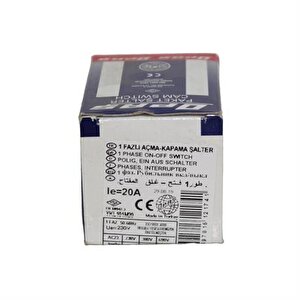 1x20a Aç-kapa Mi̇ni̇ Ti̇p Ki̇li̇tli̇ Şalter