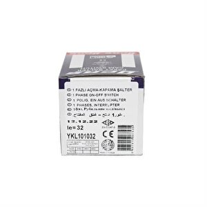 1x32a 0-1 Aç-kapa Ki̇li̇tli̇ Şalter