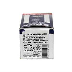 1x25a Aç-kapa Mi̇ni̇ Ti̇p Ki̇li̇tli̇ Şalter