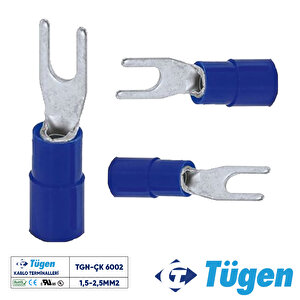 1,5-2,5mm2 M6 Çatal Kablo Ucu ( 1 Kutu 200 Adet )