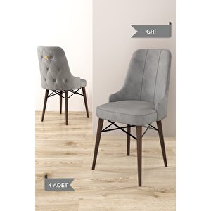 Arven Serisi 80x132 Açılabilir Mdf Atlantik Çam Mutfak Masa Takımı 4 Sandalye