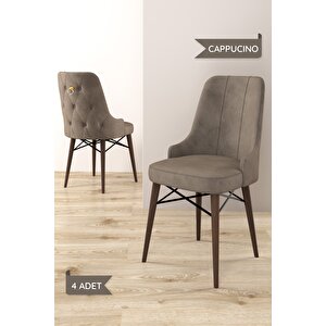 Arven Serisi 80x132 Açılabilir Mdf Atlantik Çam Mutfak Masa Takımı 4 Sandalye