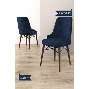 Arven Serisi 80x132 Açılabilir Mdf Atlantik Çam Mutfak Masa Takımı 4 Sandalye